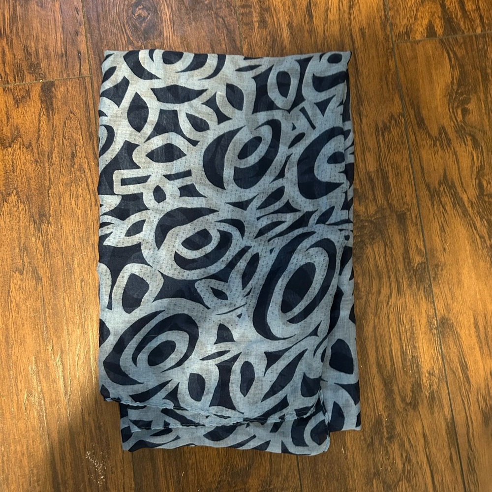 Blue swirl pareo / sarong
